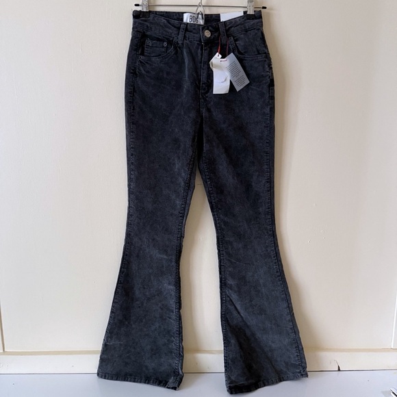 BDG Urban Outfitters Flare Corduroy  Pants Womens Size 27 Gray Stretch New 27X32 - Picture 1 of 8